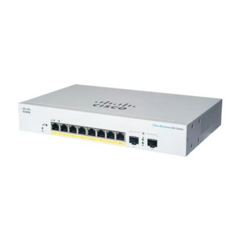 Comutador Cisco CBS220-8P-E-2G-EU Gestido L2 8 Ports Gigabit Ethernet PoE