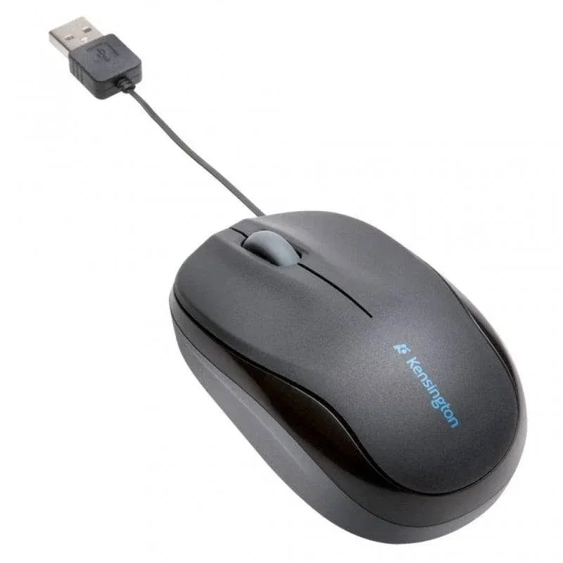 Ratón Kensington Pro Fit USB Retrátil 1000 DPI Preto