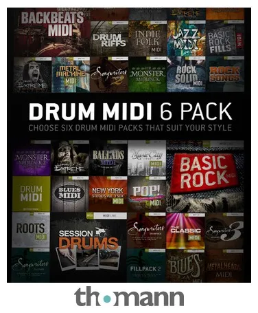 Toontrack Drum Midi 6 Pack