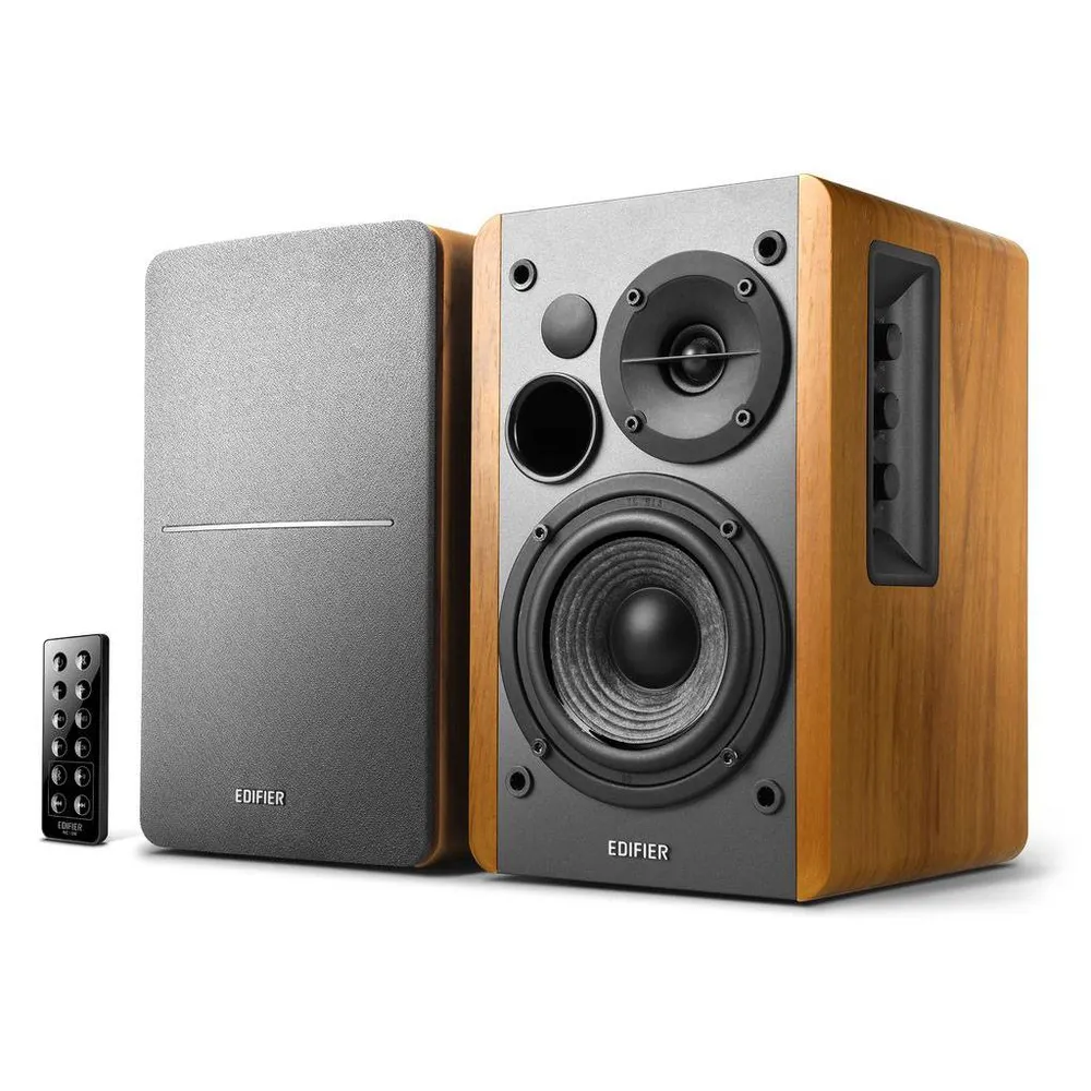 Colunas Hi-Fi Edifier R1280DBS Studio 2.0 Bluetooth 42W Castanhas