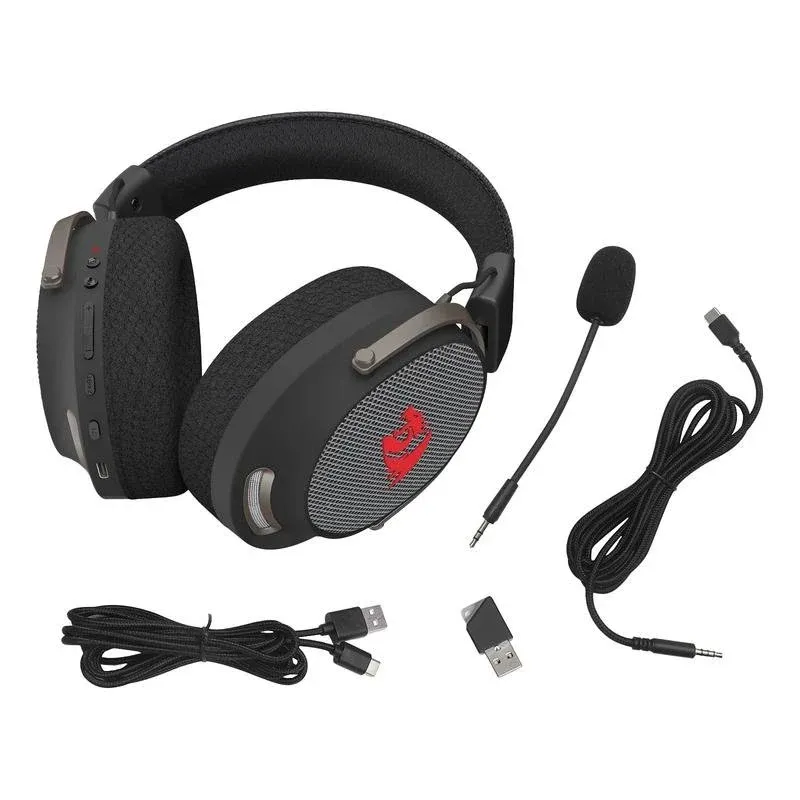 Auriculares Redragon H858 Arrow sem fios Bluetooth 7.1 com microfone preto