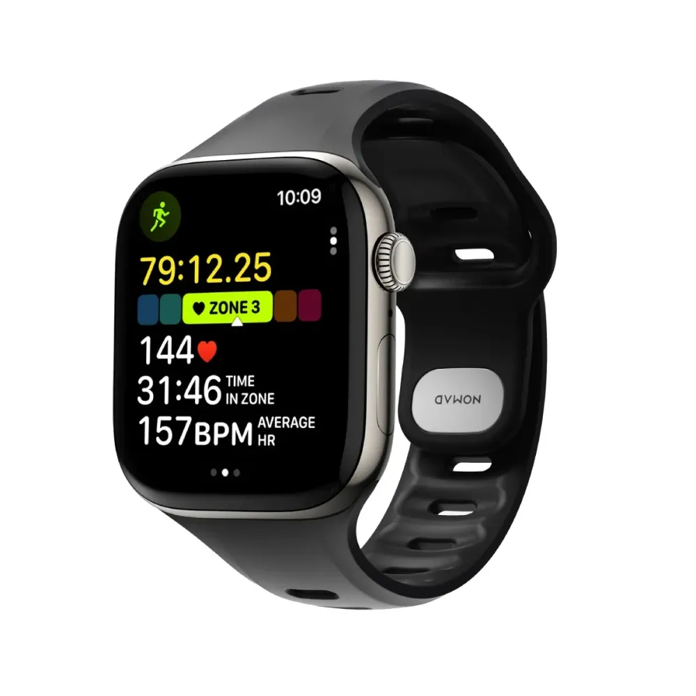 Bracelete Nomad Desportiva Ritmica Apple Watch 41/42mm Preta