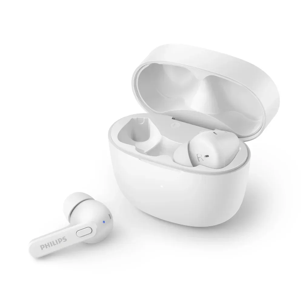 PHILIPS IN-EAR TRUE WIRELESS BUDS C/MICRO IPX4 BRANCO TAT2206WT/00 #