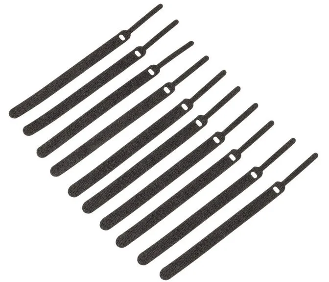 Abraçadeiras Kolink em Velcro (Pack 10uni) - Preto