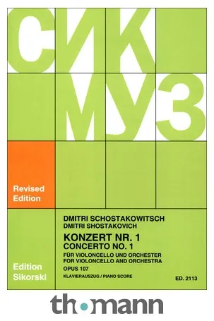 Sikorski Musikverlage Schostakowitsch Concerto Nr.1
