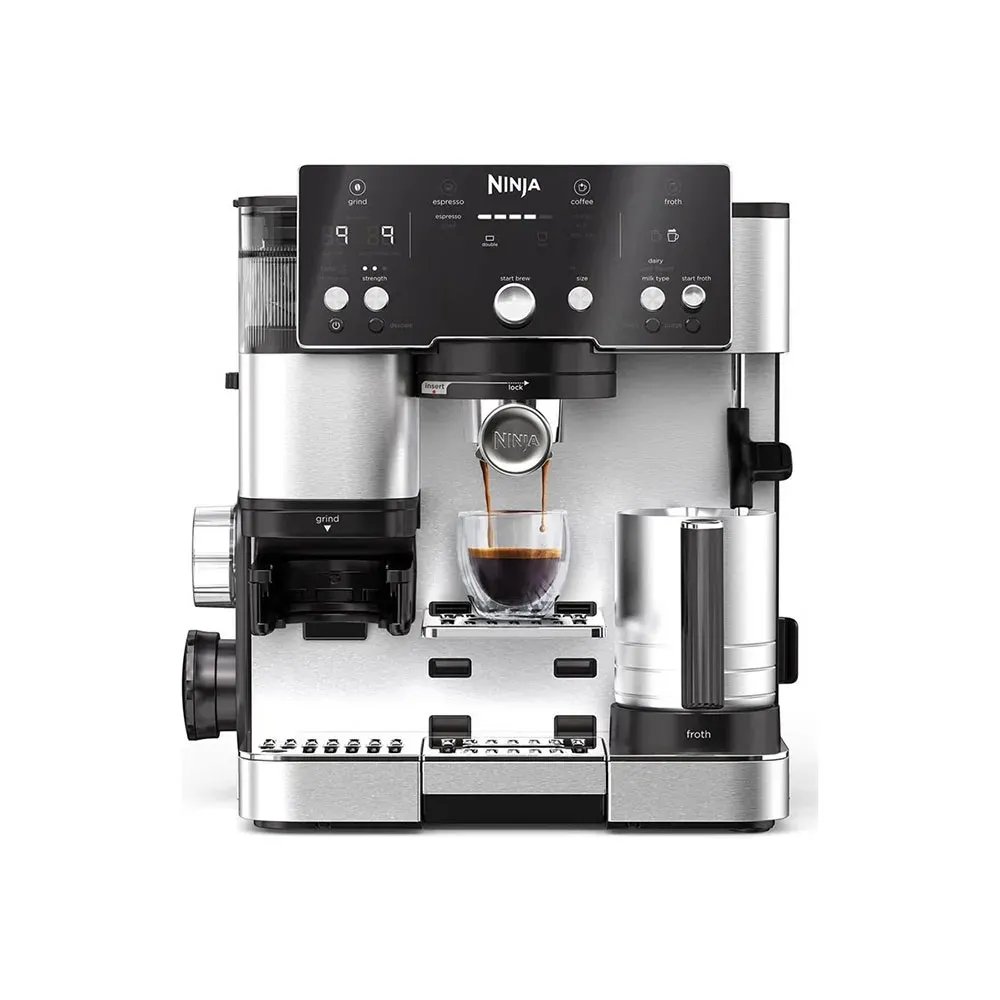 Máquina de Café Semi-automática Ninja Luxe Essential ES501EU 1650W 9 Bar Preta/Aço Inox