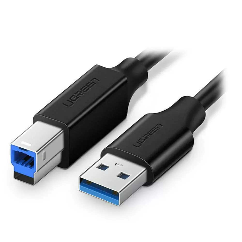 Cabo de Impressora Ugreen US210 USB 3.0 para USB Tipo-B 2m Preto