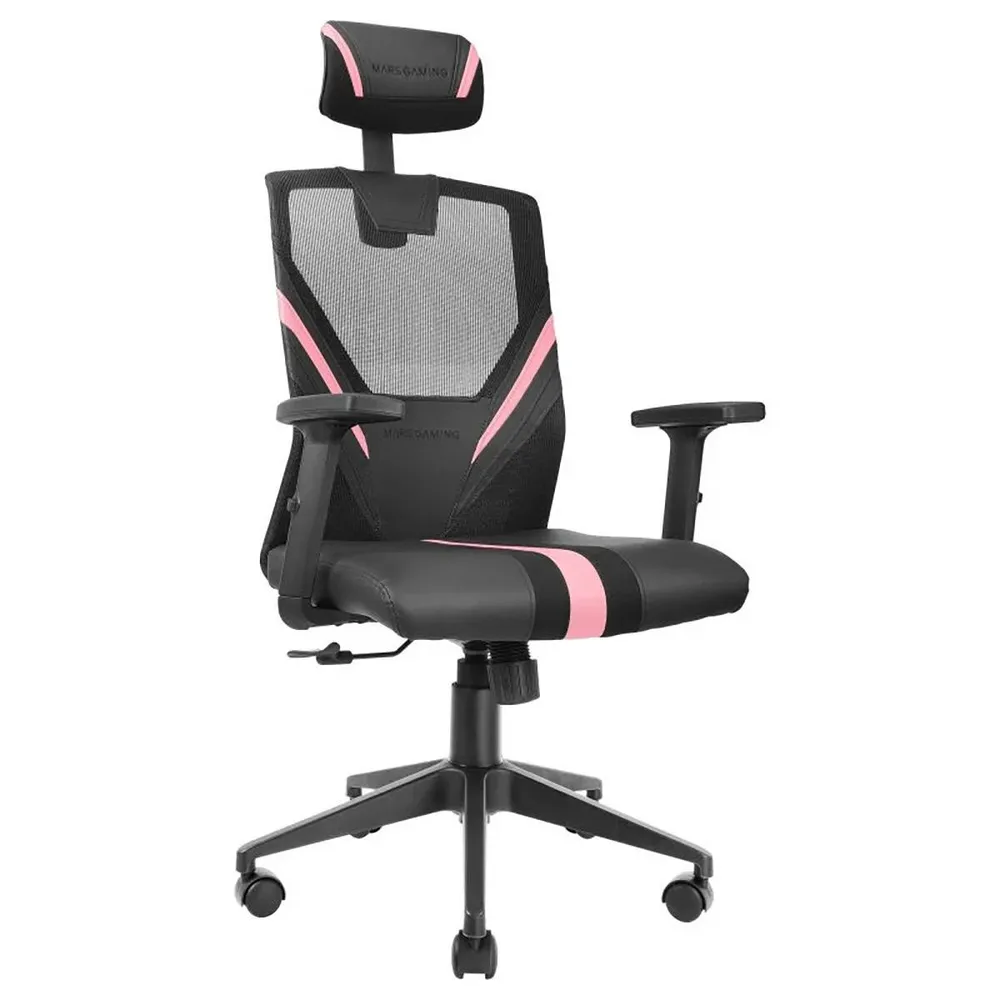 Cadeira de Escritório Ergonómica Mars Gaming MGC-ERGO Preta/Rosa