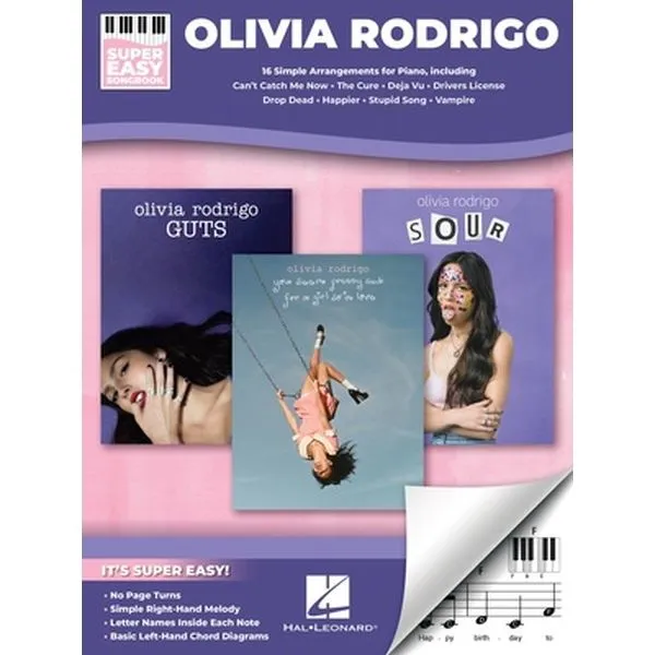Hal Leonard Olivia Rodrigo Super Easy
