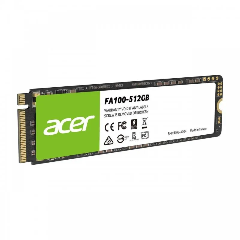Disco Rígido Acer FA100 SSD 512GB M.2 PCIe Gen3 NVMe