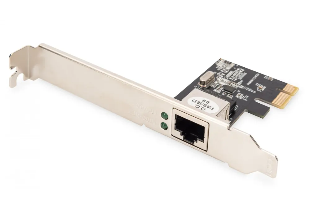 Placa de Rede Digitus PCI Express Gigabit Ethernet 1000 Mbps Perfil Baixo Realtek