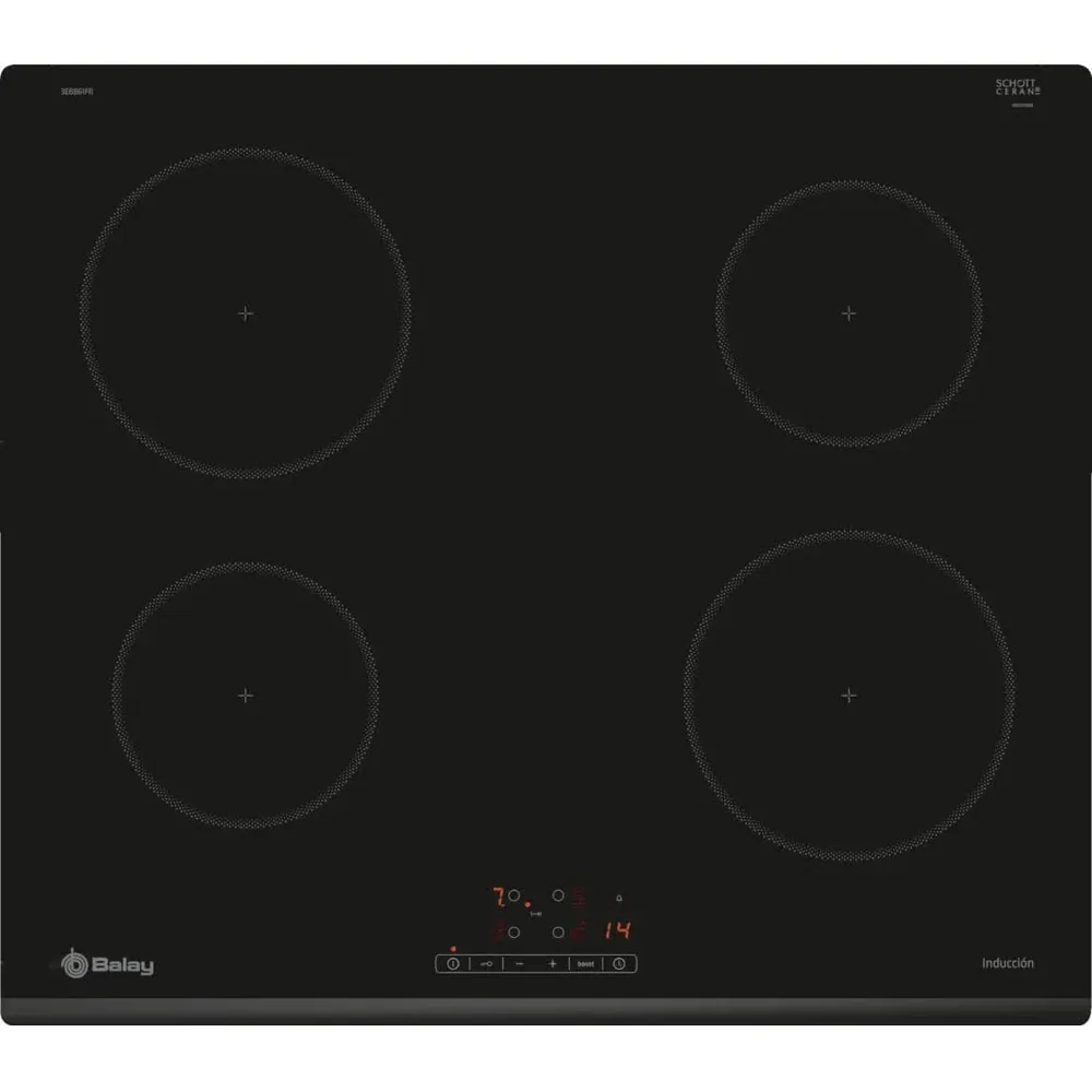 Placa Indução Balay 3Eb861Fr (4600W - Preto)