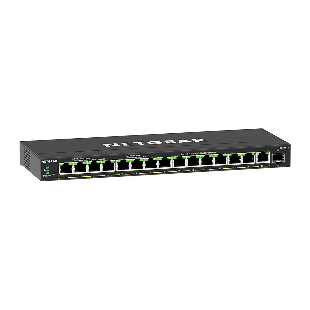 NETGEAR GS316EP-100PES network switch Managed Gigabit GS316EP-100PES