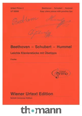 Wiener Urtext Edition Beethoven – Schubert – Hummel