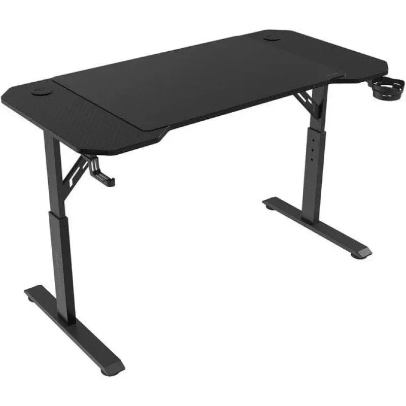 Mars Gaming MGD-ERGO120 Mesa Ergonómica com Ajuste em 3 Alturas e Tapete 120x60cm Preta