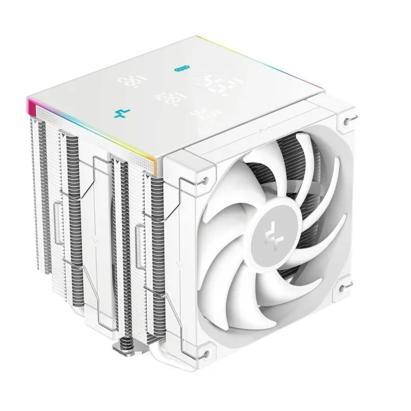 Cooler CPU Refrigeração a Ar DeepCool Socket AM4/AM5/LGA1700 120mm AK620 Digital PRO WH RGB