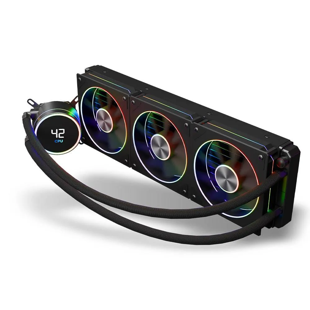 Water Cooler CPU Zolyd Hyperflow ARGB All-In-One 360mm Preto