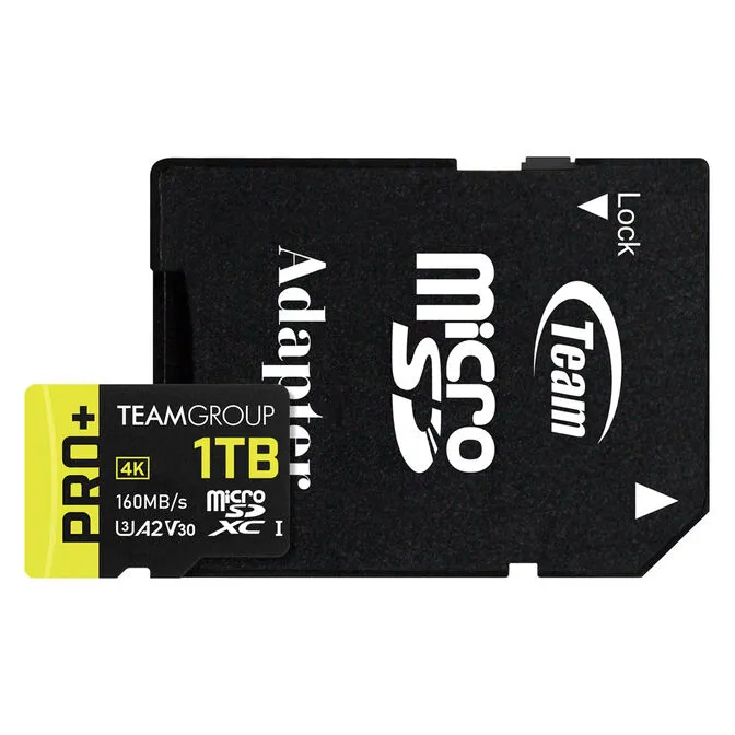 Cartão Team Group PRO+ MicroSDXC A2 UHS-I U3 V30 1TB
