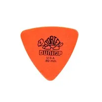 Palheta Jim Dunlop Tortex Triangle laranja 0.60mm 6 uni