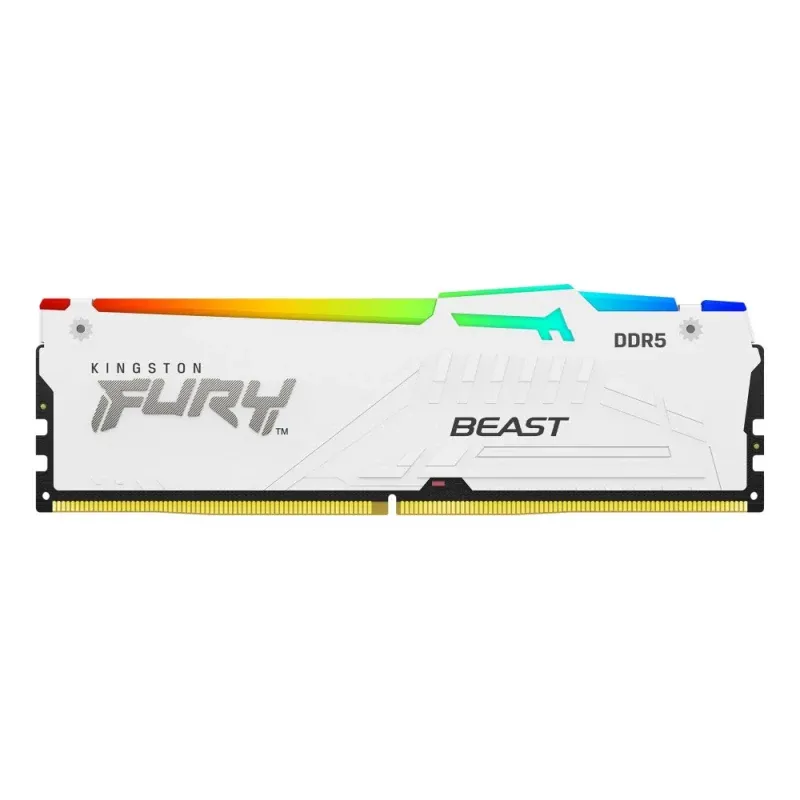 Memoria Ram 128GB 5200MT/s DDR5 CL40 DIMM (Kit of 4) FURY Beast White RGB XMP
