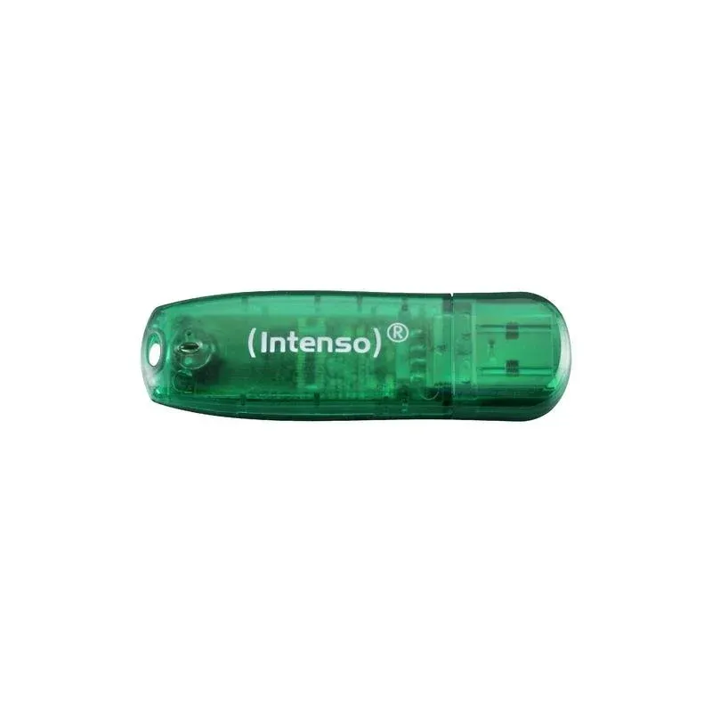 Pen Drive Pen USB Intenso Rainbow Line 8GB USB 2.0 Verde com tampa