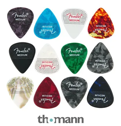 Fender 351 Dotted Celluloid 12Pk Med