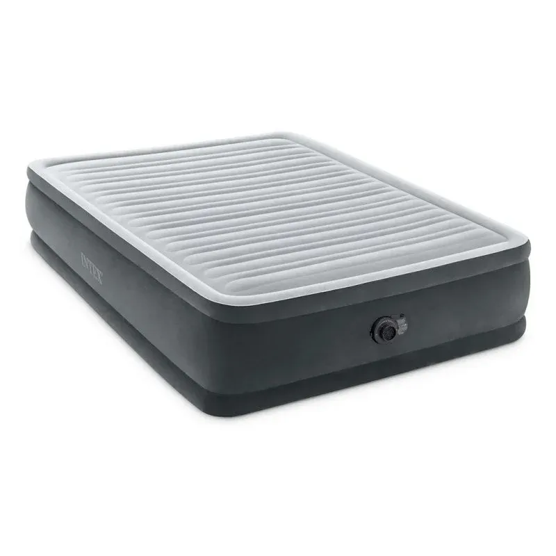 Colchão Insuflável INTEX DuraBeam Comfort-Plush Elevated casal com bomba integrada