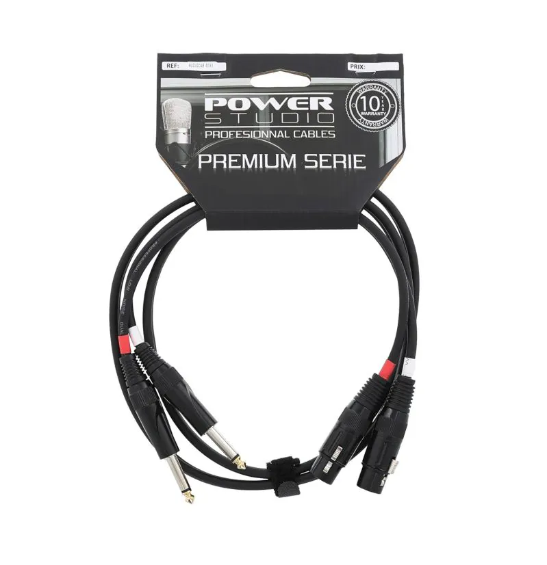 PowerStudio CAB4034 3mt 2xXlrF/2xJack6.5