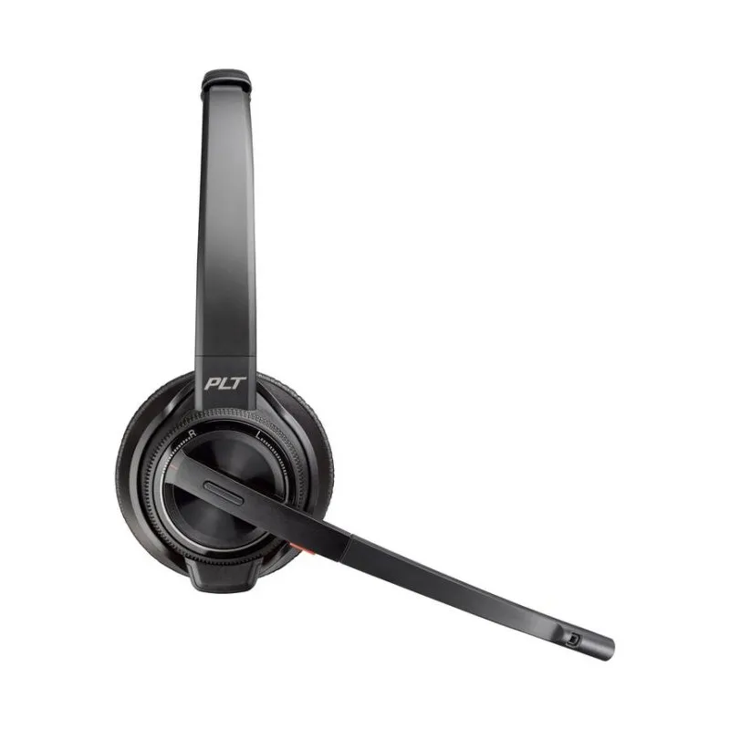Auriculares Poly Savi 8220 estéreo sem fios Bluetooth para escritório com Cancelamento de Ruído Preto