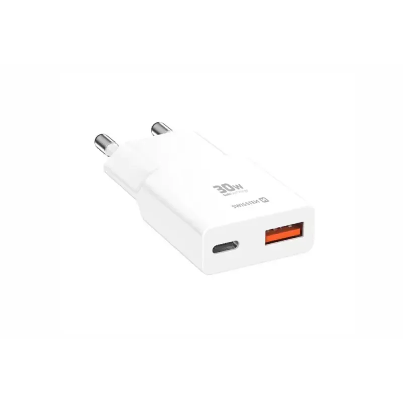 Swissten - Travel Charger GaN 30W Slim (white)