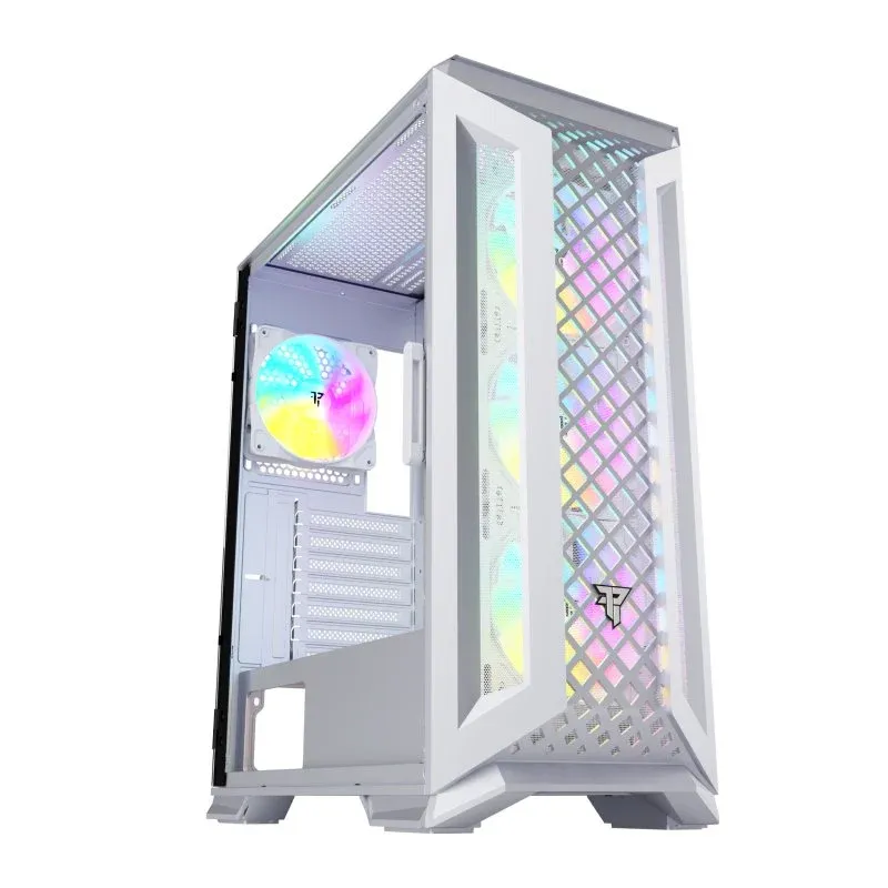 Caixa de Computador Tempest Airflow Mirage RGB Mesh ATX Branca