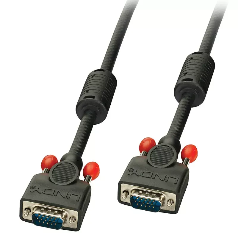 VGA CABLE M/M, BLACK 0,5M