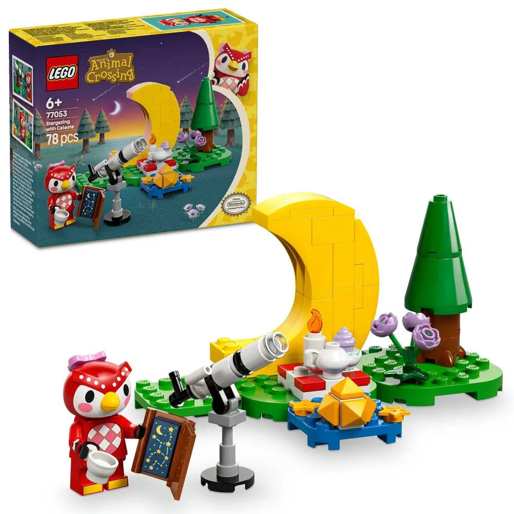 LEGO Animal Crossing: Observação das estrelas com a Celeste | Idades 6+ | 78 Peças | Item 77053