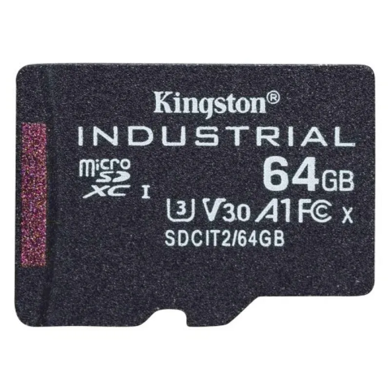 Kingston Industrial MicroSDXC 64GB UHS-I U3 V30 Classe 10
