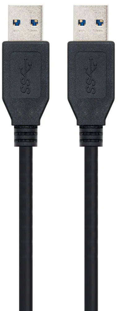 Cabo USB 3.0 Ewent Tipo A Macho > Tipo A Macho 1 M Preto