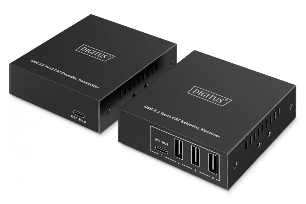 Extensor via cabo de par trançado Cat.6A USB 3.1 Gen1 até DA-73121