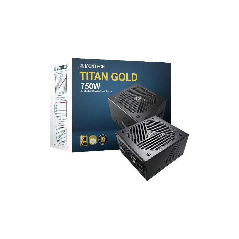 Fonte Modular Montech Titan 750W 80 Plus Gold PCIE5 (Cybenetics Gold)