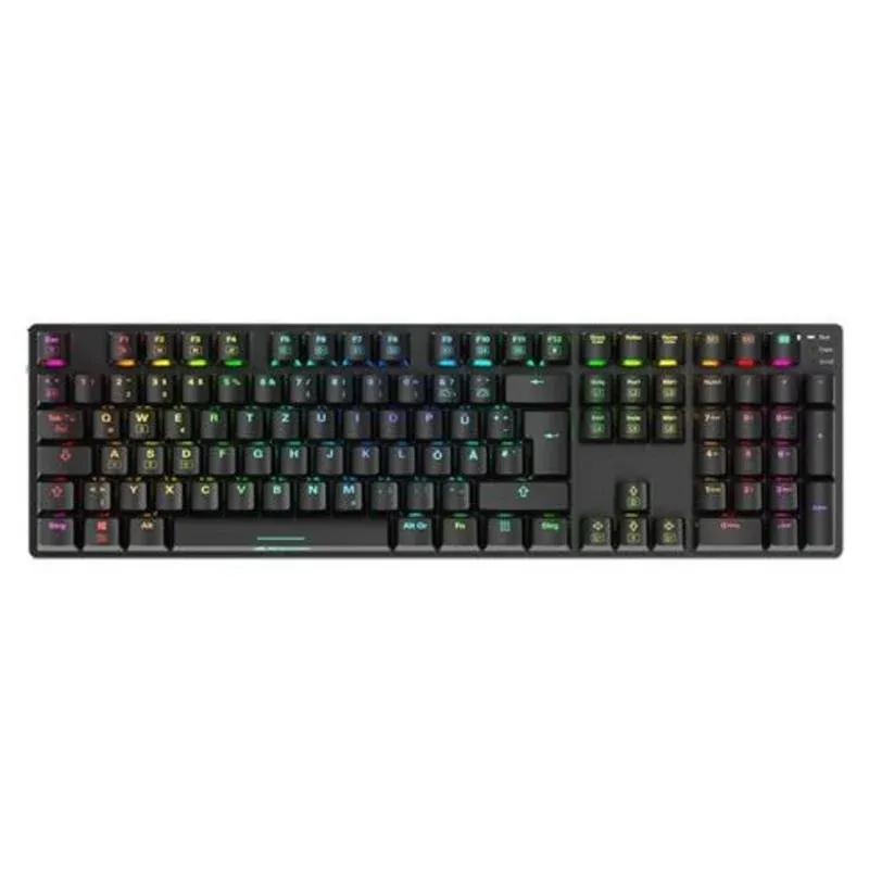Teclado Sharkoon SKILLER SGK36W mecânico sem fios RGB QWERTZ alemão