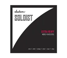 Jogo cordas guitarra elétrica Jackson Soloist 012-054 Extra Heavy
