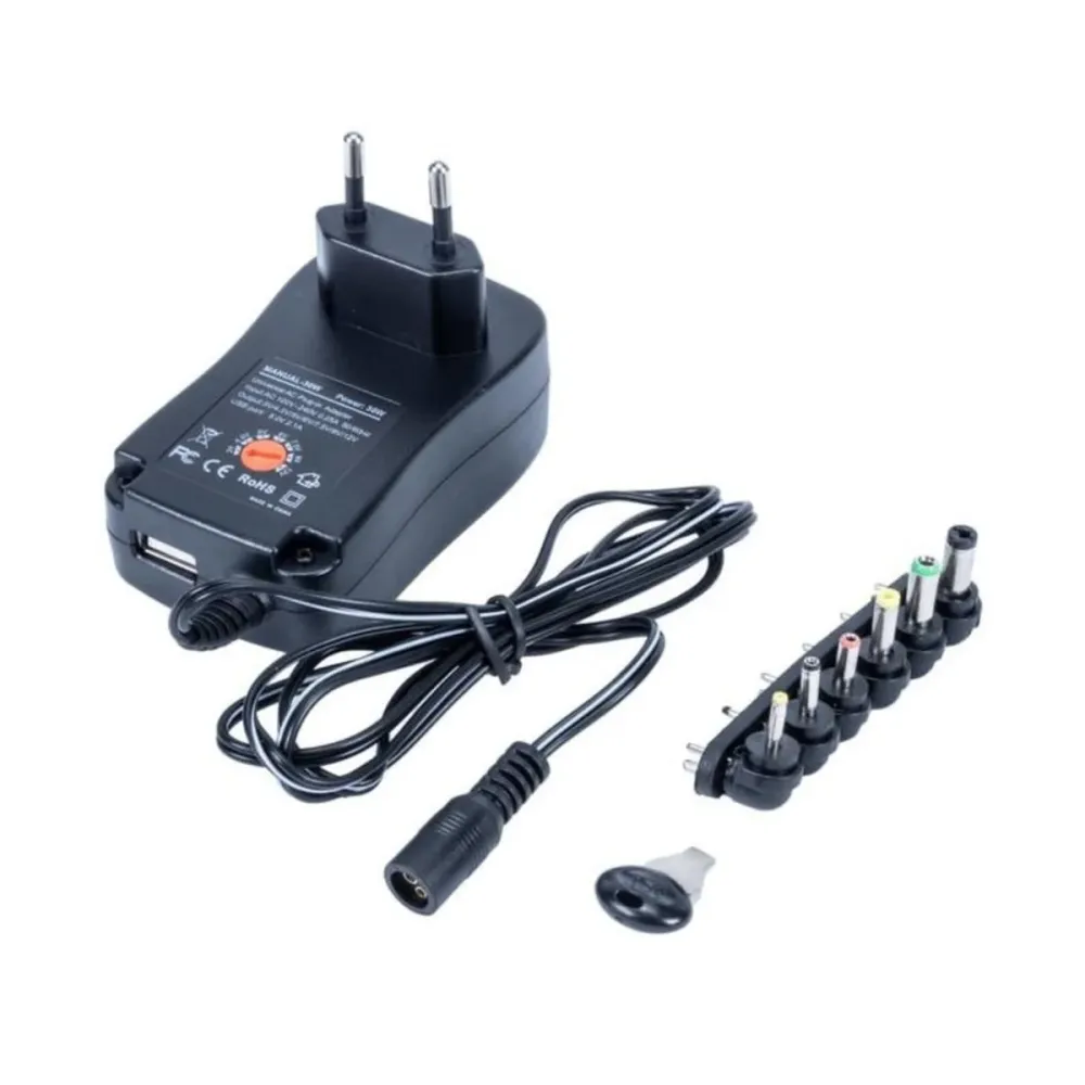 Fonte de Alimentação Regulável 3-12VDC 2100mA 30W c/ 6 adaptadores Classic PSE50245