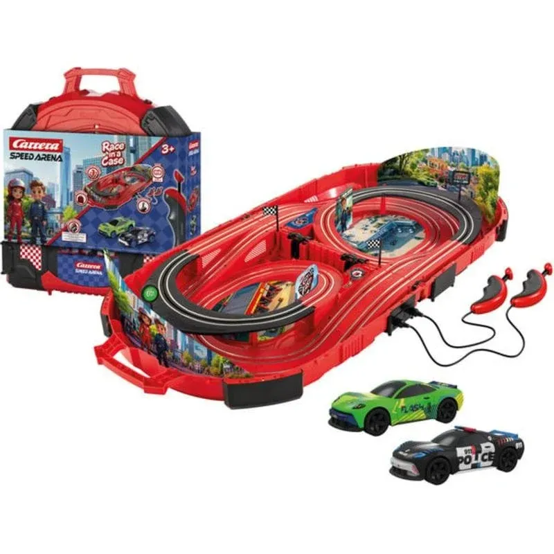 Pista de Corridas Carrera Speed Arena Police Chase 2 Viaturas 2,77m USB-C