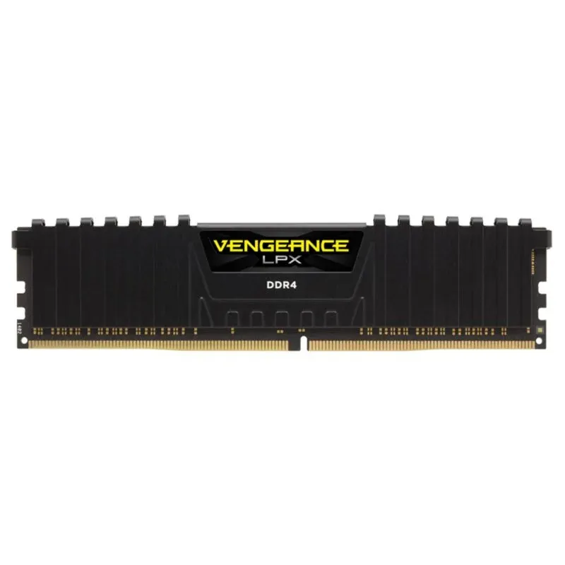 Memória RAM Corsair Vengeance LPX 32GB 4x8GB DDR4 2666MHz CL16 Preto Heatsink