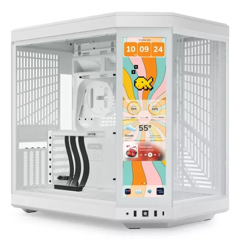 Caixa ATX Hyte Y70 Touch Infinite Vidro Temperado Branco