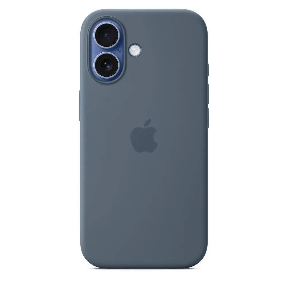 Capa Silicone Apple c/MagSafe iPhone 17 Azul-Âncora
