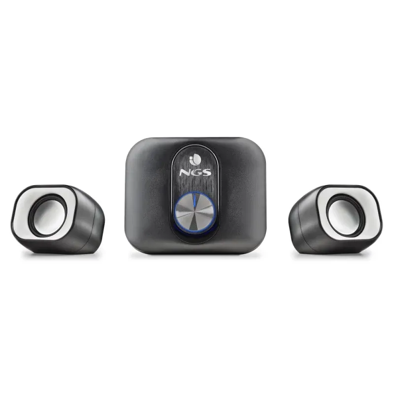 Coluna NGS Mini Stereo Multimédia 2.1 Sound System 20W Jack 3,5 mm