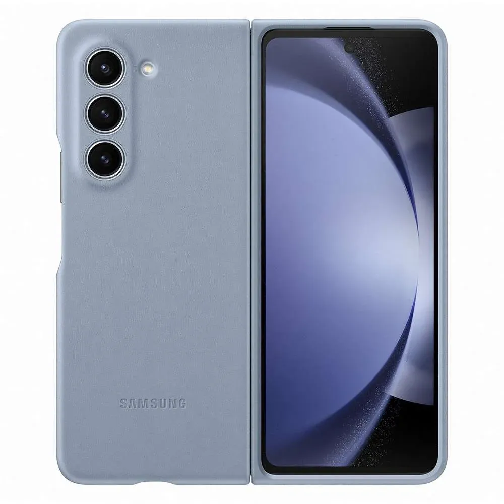 Capa Samsung Galaxy Z Fold5 Pele Eco Azul