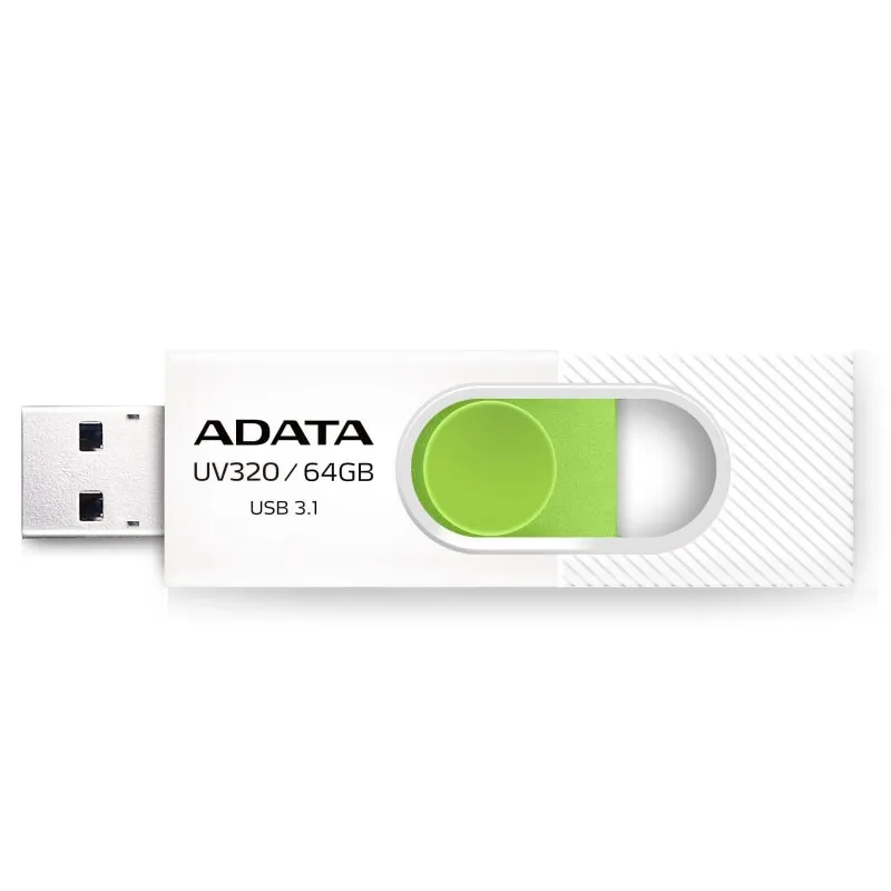 Adata UV320 64GB USB 3.1 Branco/Verde