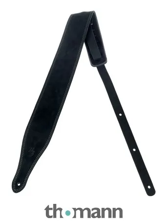 Harley Benton Wide Leather Padded Strap BK