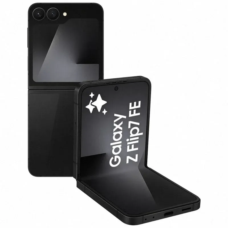 Smartphone Samsung Galaxy Z Flip7 FE 8GB 128GB Dobrável Preto com Galaxy AI