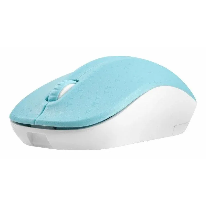 Rato Natec NMY-1651 Bluetooth 1600 DPI Ambidestro Azul Branco
